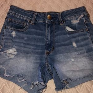 American Eagle super stretch distressed shorts